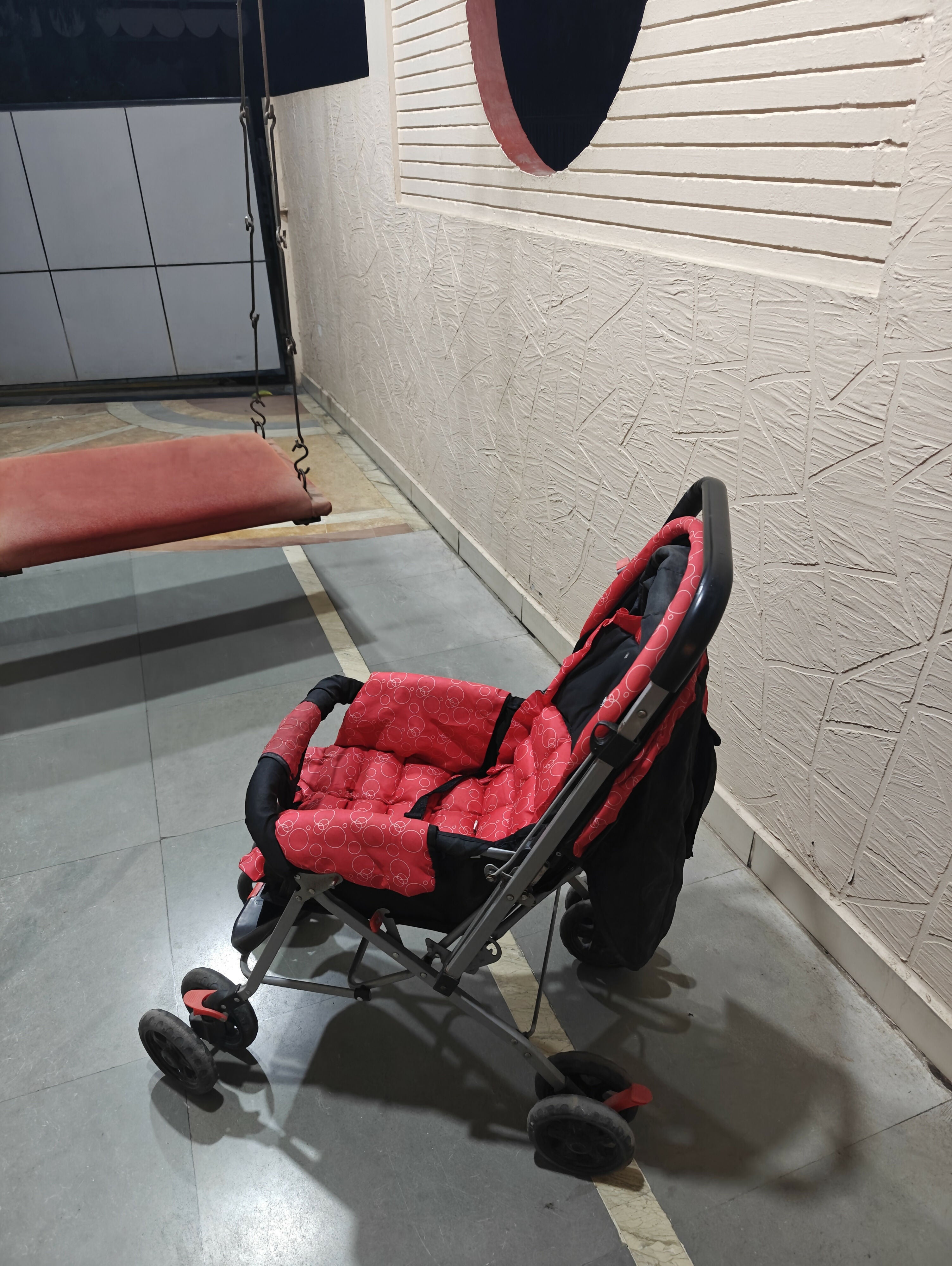 LUVLAP STARSHINE Baby Stroller/ Pram, Red 