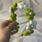 Handmade Crochet Headbands for Baby Girls with cute and stylish designs.
