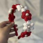 Handmade Crochet Headbands for Baby Girls with cute and stylish designs.