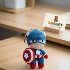 Handmade Superhero Crochet Keychains Collection featuring soft handcrafted crochet characters, detailed hand-stitched designs, lightweight construction, and durable key rings for keys, bags, gifting, and collectibles.