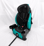 Evenflo Chase LX 2-in-1 harness booster car seat with high-back booster mode, 5-point safety harness, adjustable head support, side-impact protection, and cushioned seating for growing children.