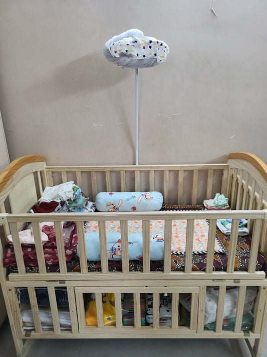 BABYTEDDY ® 12 in 1 Patented Multifunctional Baby Crib, Dimensions: 115×60×15 cm