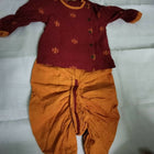 Dress your little prince in elegance with the Tiber Taber Dhoti Kurta Set, offering traditional charm and contemporary style for special occasions.
