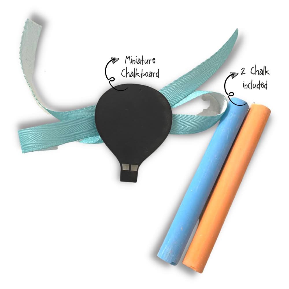 Chalk Board Rakhi - Hot Air Balloon