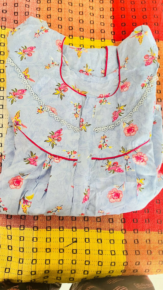 Maternity gown – stylish, comfy, and perfect for baby showers, photoshoots, and special moments.

