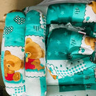 BABYHUG Teddy Print Baby Jumbo Bedding Set With Mosquito Net - Green - PyaraBaby