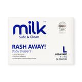 Milk Baby Diaper Yoga Pants, Size L - 36 Pcs, 9 To 17 KG