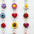 Crochet Keychain, handmade with soft yarn 