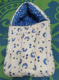 Blue White Cute Print Baby Nest