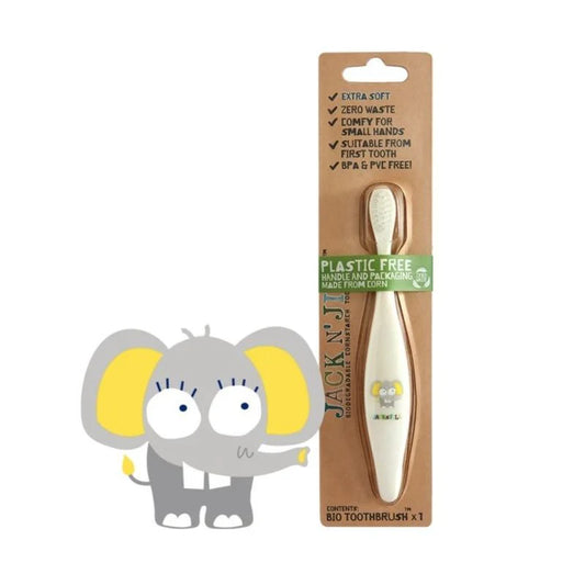 Jack n' Jill Bio Toothbrush, Elephant, 1 Toothbrush