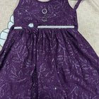 Purple dress with a pattern 