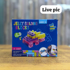 Kids Jelly Building Blocks set of 40 pieces featuring colourful, easy-to-handle blocks for creative building and open-ended play, encouraging imagination, fine motor skills, hand-eye coordination and problem-solving.