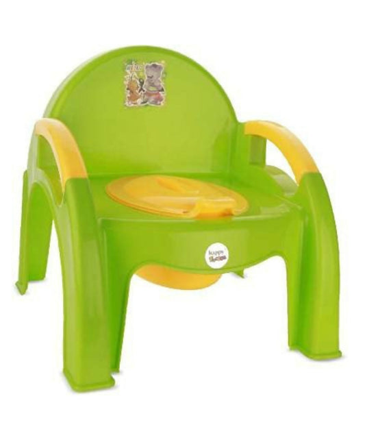 Baby's Toilet Potty Training Seat Chair with Upper Closing Lid and Removable Bowl (Red, 6-24 Month) Green - PyaraBaby