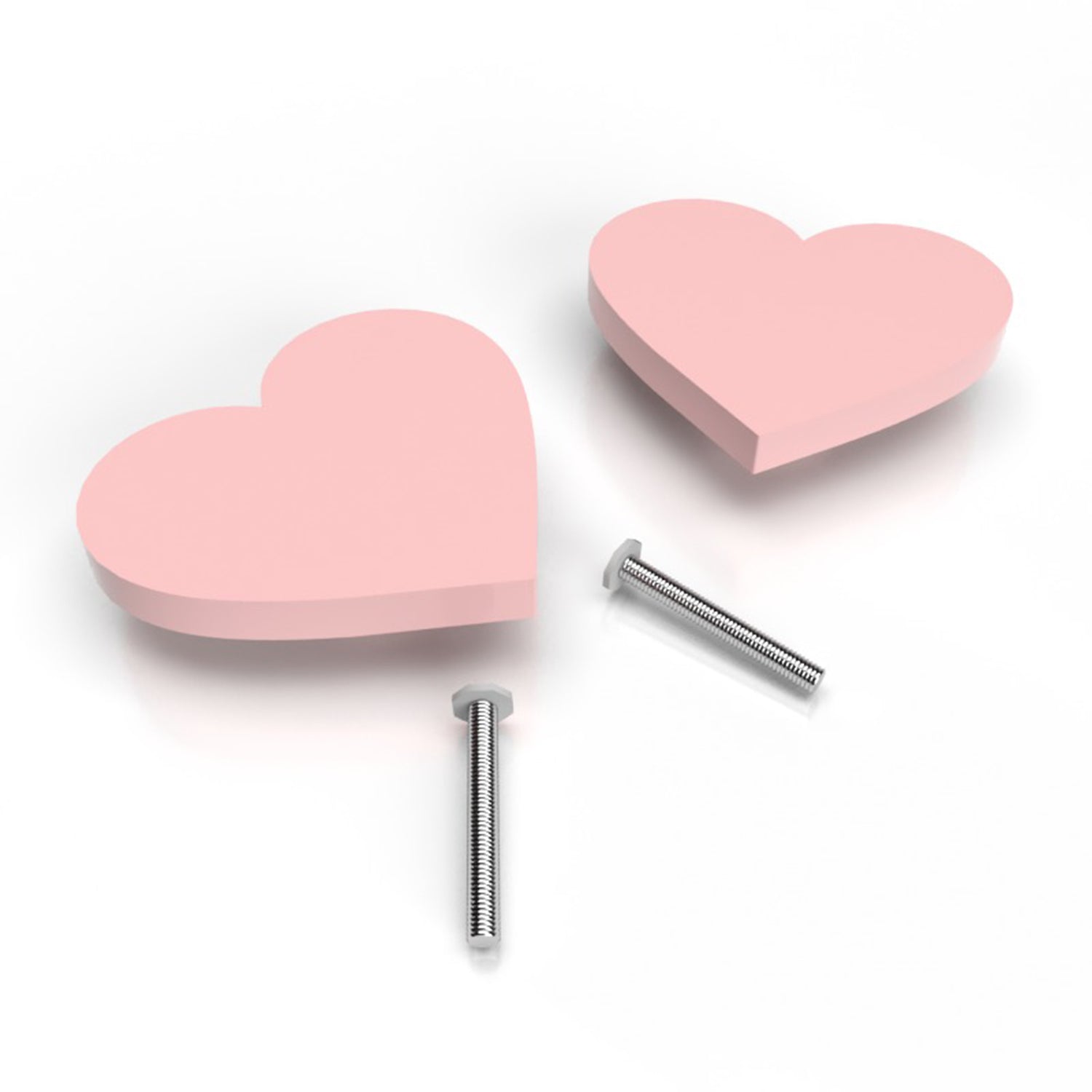 Door/ Drawer Knobs (Set of 2) Heart 