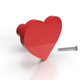 Door/ Drawer Knobs (Set of 2) Heart 