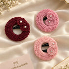 Kanjak Return Gift Combo featuring cute handmade crochet hair clips for girls.