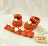 Crochet booties and headband set !