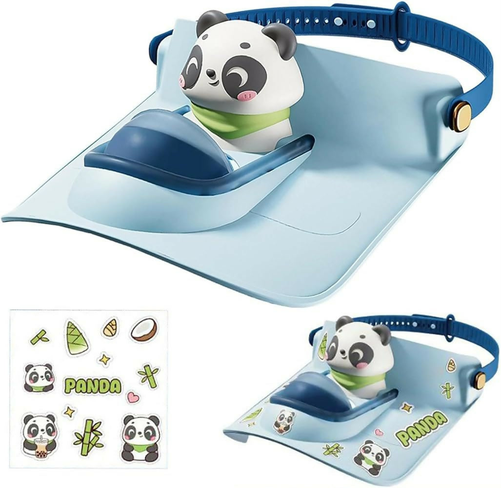 3D cap with built-in fan featuring a lightweight design, adjustable fit, breathable fabric, and a portable cooling fan to help keep kids comfortable during outdoor activities.
