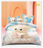 Kids Designer Disney Panel Bedsheet featuring colorful Disney-themed character prints, soft comfortable fabric, and a playful panel design to brighten kids' bedrooms and create a fun sleeping space.