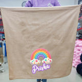 Personalized Kids Towel – 55 × 30 Inches featuring custom name personalization, soft absorbent fabric, generous size, and a child-friendly design for bath time, swimming, beach trips, and everyday use.