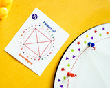 iLearnNGrow Winding Thread Pattern Board with 30+ pattern cards for kids, designed to encourage fine motor skills, hand-eye coordination, pattern recognition, concentration and creative hands-on learning