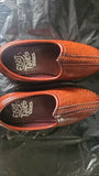 Traditional Mojdi Footwear for Boys in Almost New condition featuring a classic ethnic design, comfortable fit, and stylish traditional look, ideal for weddings, festivals, parties, and other special occasions.