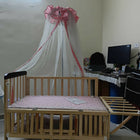 FURNIFEST Wooden Baby Cot/Crib in Almost New condition featuring sturdy wooden construction, spacious sleeping area, protective side rails, and a classic design for a comfortable nursery setup.