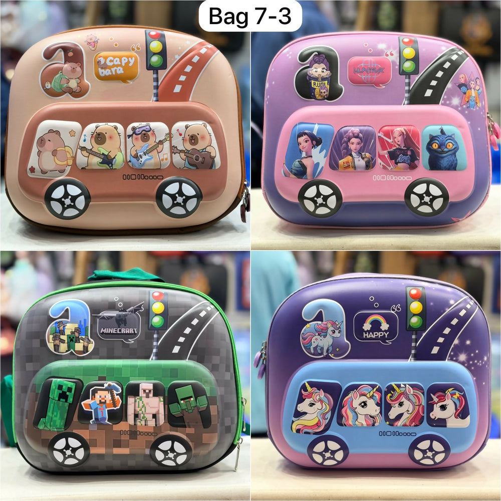 Kindergarten Hardshell Bag for Kids with structured exterior for carrying preschool and everyday essentials.