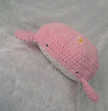 Bring charm and comfort to your child's space with the 12" Diameter Crochet Whale Plushie Pillow – handcrafted with soft, high-quality yarn for cuddling and decorative purposes. Perfect for snuggling and as a delightful room accessory.