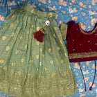 LAGORI Traditional Lehenga Dress for Baby Girl featuring an elegant ethnic design and comfortable fit, ideal for weddings, festivals, family celebrations, birthdays and other special occasions.