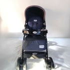 LUVLAP Galaxy 18257 Baby Stroller/Pram B178 in Teal Black with reversible handle and reclining seat.