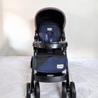 LUVLAP Galaxy 18257 Baby Stroller/Pram in Navy Black with reversible and reclining design.