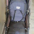 LUVLAP Galaxy Baby Stroller/Pram in Black with comfortable seat and canopy.