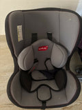 LuvLap Galaxy convertible car seat with rear and forward-facing modes, adjustable headrest, 5-point safety harness, side-impact protection, and cushioned comfort for infants and growing children.