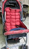 LUVLAP Starshine Baby Stroller/Pram with reclining seat, adjustable canopy, safety harness, storage basket, and smooth wheels, designed for comfortable and secure outings from newborn to toddler age.