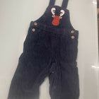 Boys Navy Blue Self-Design Dungarees