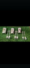 Personalised Stainless Steel Glass, Spoon and Fork Set