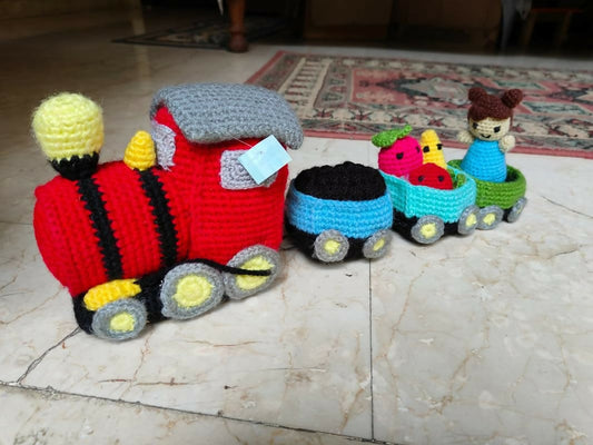 Delight your little one with the Train Plush Toy for Baby – a soft, colorful, and durable plush toy designed for snuggling and sensory development, perfect for endless fun and cuddles.