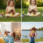 Honey Bunny with Bee Crochet Plushie