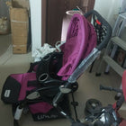 LUVLAP Galaxy Baby Stroller/Pram in Preloved New condition, available in Chennai, featuring a comfortable reclining seat, protective canopy, safety harness, smooth wheels, foldable frame, and convenient storage for baby travel.