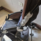 LUVLAP Galaxy Baby Stroller/Pram in Black with comfortable seat and canopy.