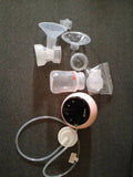 LuvLap Adore Electric Breast Pump with adjustable suction levels, multiple pumping modes, soft silicone breast cushion, easy-to-use controls, and compact design for comfortable and convenient milk expression.