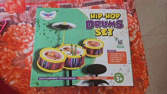 Spark your child's musical journey with our Hip Hop Drums Set – a vibrant and durable way to explore rhythm and creativity!