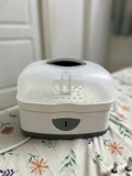Chicco 2 in1 Steam Sterilizer | Sterilizes upto 6 Bottles | Kills 99.9% Of Germs | 24hrs Sterilization in 5 Mins | Auto Switch Off | Portable & Travel Friendly