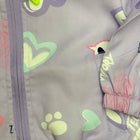 Children's jacket with colorful patterns and a zipper 