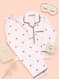 MELLOW Sweetheart Stripes night suit with soft comfortable fabric, striped pattern design, relaxed fit, and cozy comfort for bedtime, sleep, and everyday lounging.