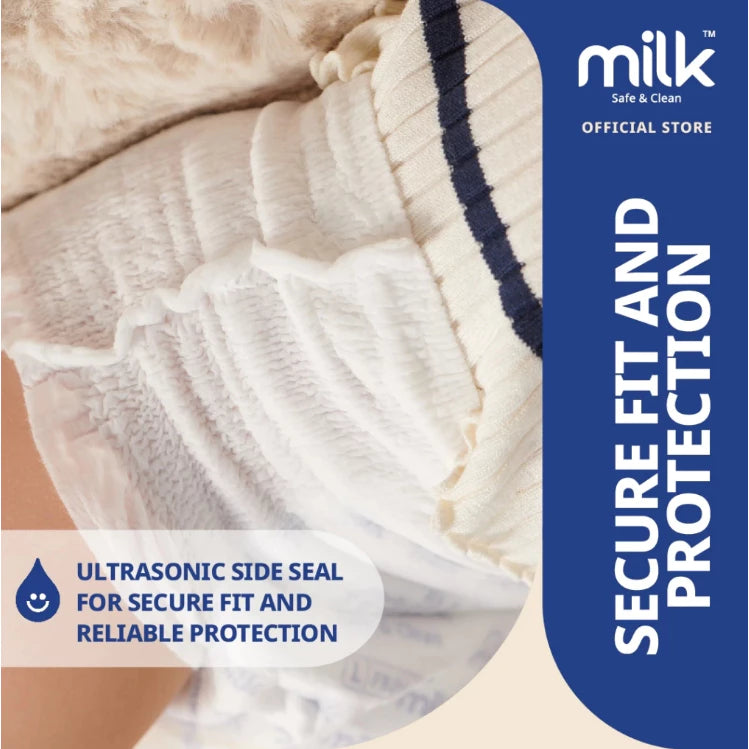 Milk Baby Diaper Yoga Pants, Size M - 42 Pcs, 6 To 11 KG