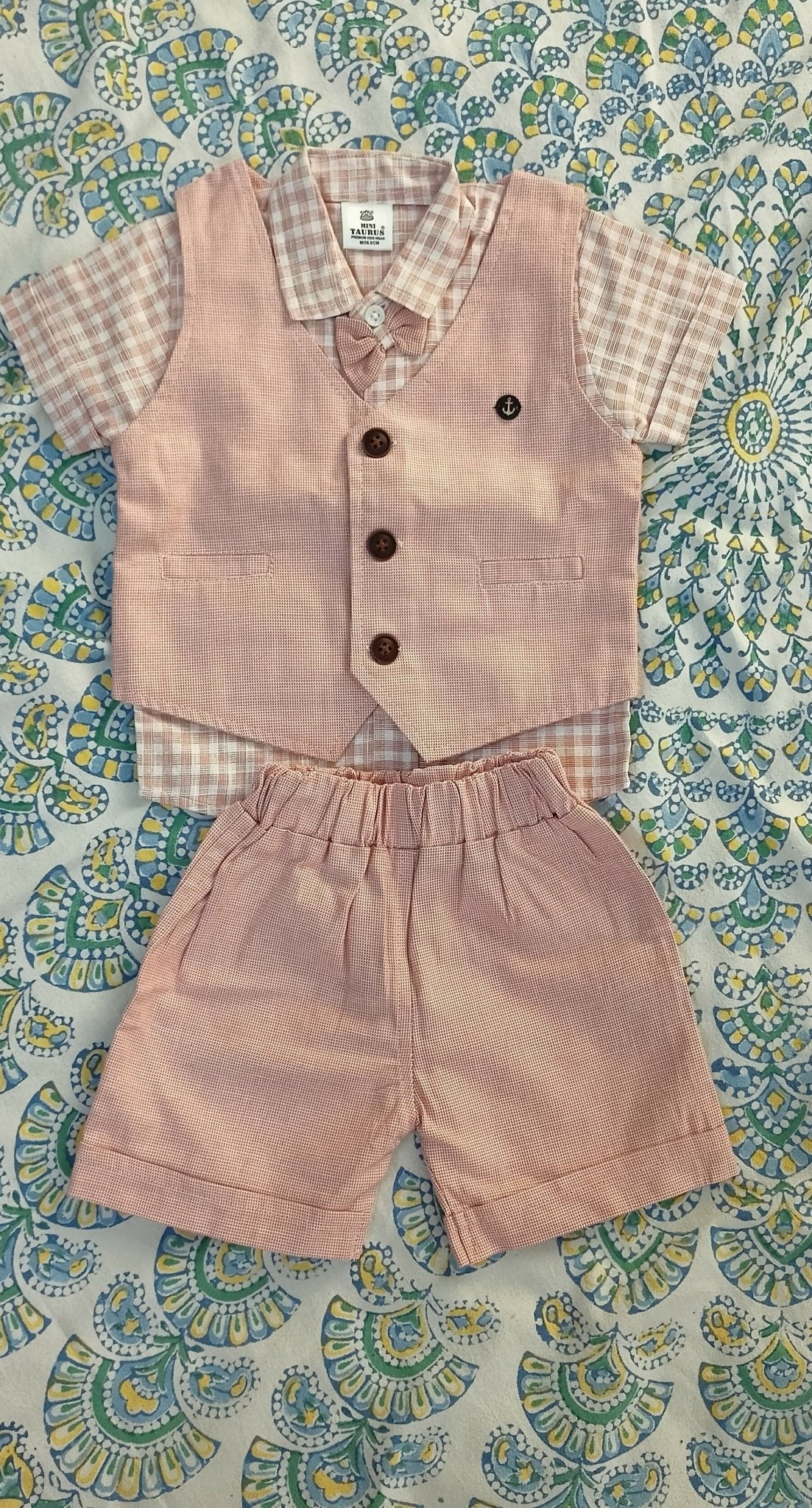 MINI TAURUS Party Wear Set featuring a stylish coordinated outfit with elegant detailing and comfortable fabric, perfect for birthdays, weddings, festive celebrations, family functions, and special occasions.