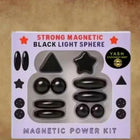 Magnet kit for kids with colorful magnetic pieces and educational activity components designed to encourage creativity, problem-solving, STEM learning, and hands-on play.