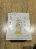 Medela Harmony Manual Single Hand Breast Pump with Flex™ Shields, ergonomic one-hand operation, soft silicone breast shield, lightweight portable design, and BPA-free components for comfortable milk expression.